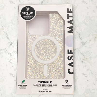 Case-Mate Twinkle Series Case with MagSa for Apple iPhone 13 pro - Stardust