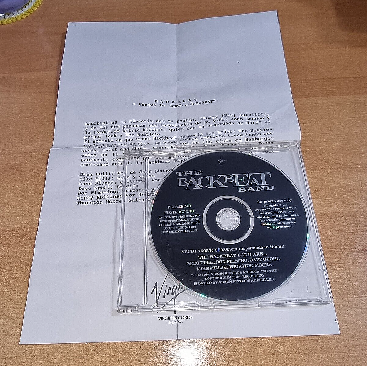 THE BACKBEAT BAND Please mr postman UK PROMO CD SINGLE + SPANISH
