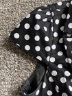 Women’s Black And White Polka Dot Short Sleeve Button Up Jacket Size M — photo 4
