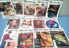  13 ISSUES WOODWORKERS JOURNAL 1988-1991 ILLUS w DIAGRAMS