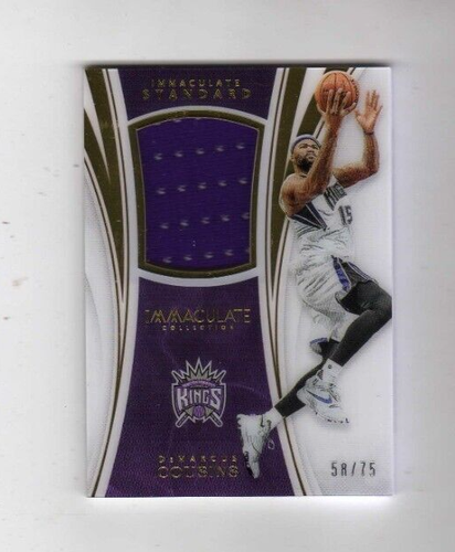 2015-16 Panini Immaculate ... DeMarcus Cousins Jersey #58/75