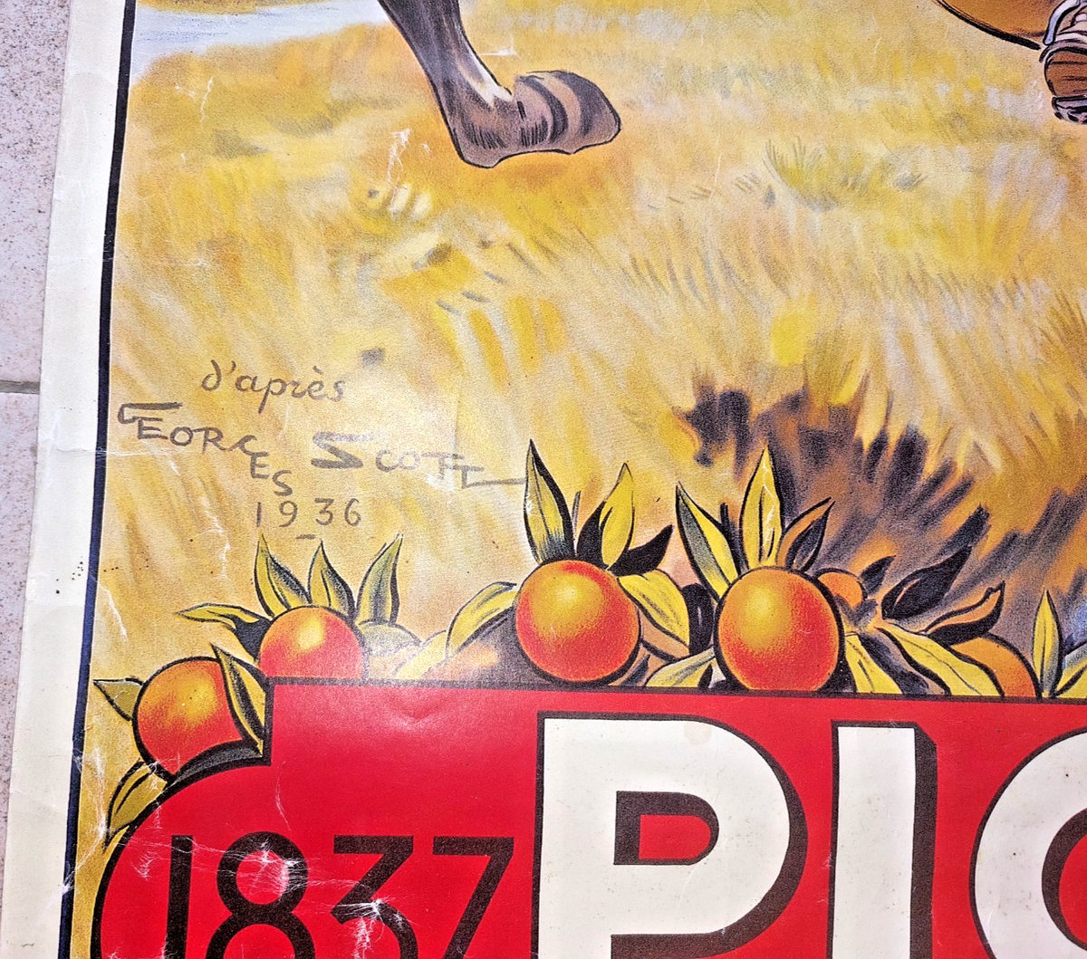 LIQUEUR AMER PICON CENTENAIRE 1937 Rzjk - POSTER HQ 45x60cm d'1 AFFICHE VINTAGE