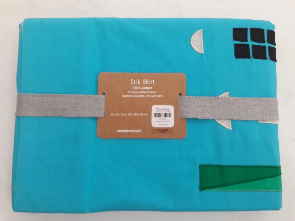 Falda Cuna Construcción Por Caja y Barril 27" x 51" x 14" Azul Multicolor Foto 3 de 3