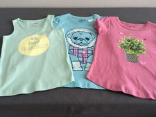 NWT BABY GAP Girls 3 Piece Graphic Tops Size 5T
