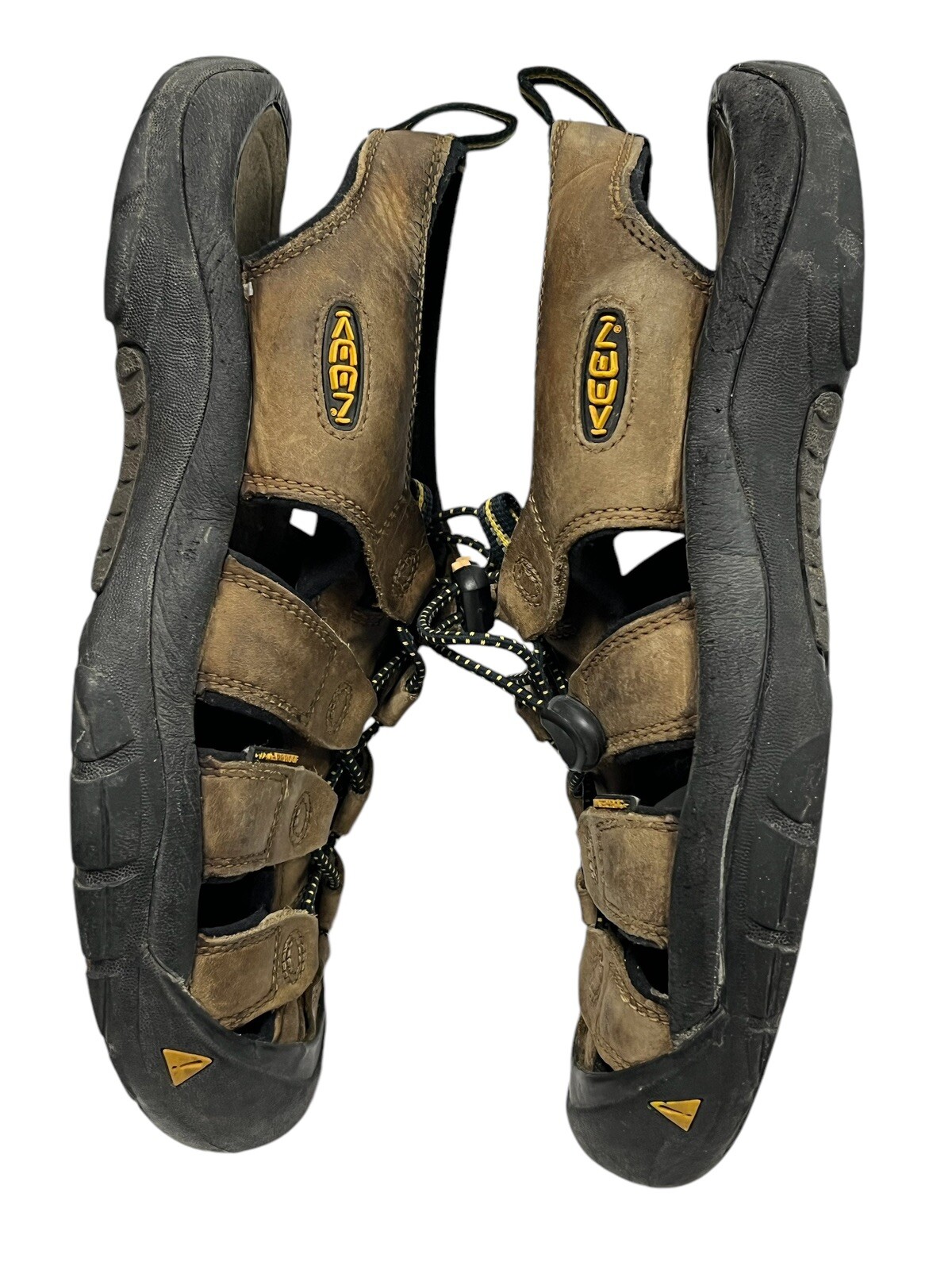 Sandali da trekking impermeabili KEEN da uomo taglia 10 Newport bisonte in pelle marrone