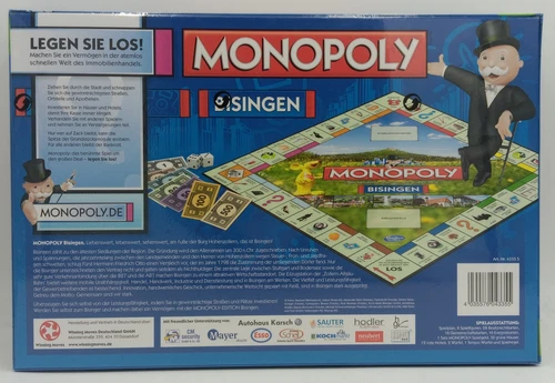 hasbro Monopoly Bisingen Hohenzoller ZAK limitiert Rarität Städteedition neu OVP - Bild 3 von 3