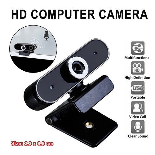 PC HD Webcam Desktop Laptop Web Camera Built-in Microphone for Video Calling BZ - Picture 2 of 7