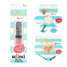 Lot of 3  Scunci Hello Light Up , Flower Necklace , Heart Palette Lip Gloss -