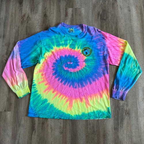 Bored Teenager Shirt Herren Gr. XL Batik Langarm Grafik Tee Workaholics