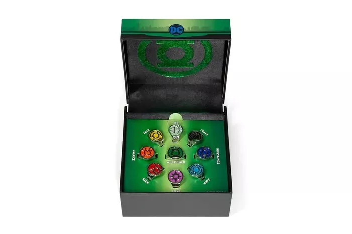 SalesOne LLC DC Comics Green Lantern Power Rings | Lantern Corps Power  Rings | 9-Ring Set