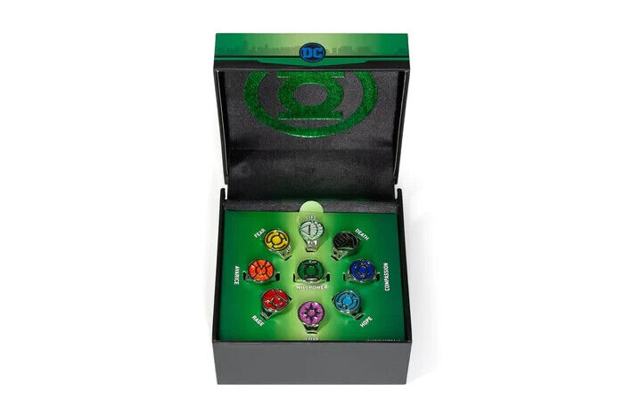 DC Comics Green Lantern Power Rings Emotional Spectrum Power Rings 9 Ring Set