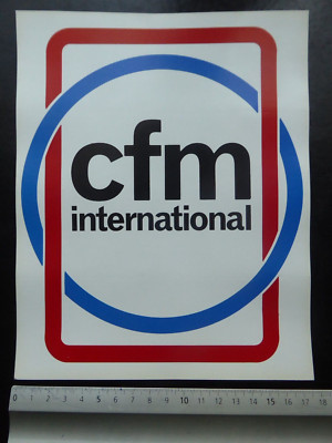 GROSSFORMAT AUFKLEBER CFMI SNECMA GE MOTOR LUFTFAHRT AIRCRAFT ENGINE CFM56