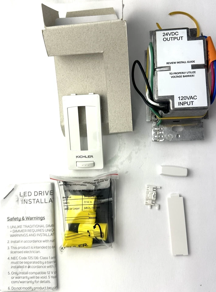 KICHLER LIGHTING 6DD24V100WH WHITE 24V 100W LED WITH DIMMER-WITH UTILITARIAN - Image 4 of 4