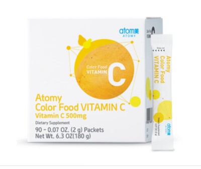 ATOMY Color Food VITAMIN C Health Supplement 90 Sticks x 2g Vitamin C 500mg