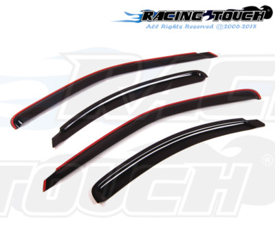 For Ford Contour 95-00 Dark Grey In-Channel Window Visor Sun Guard 4pcs
