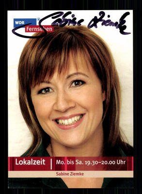 Sabine Ziemke Autogrammkarte Original Signiert # BC 83774