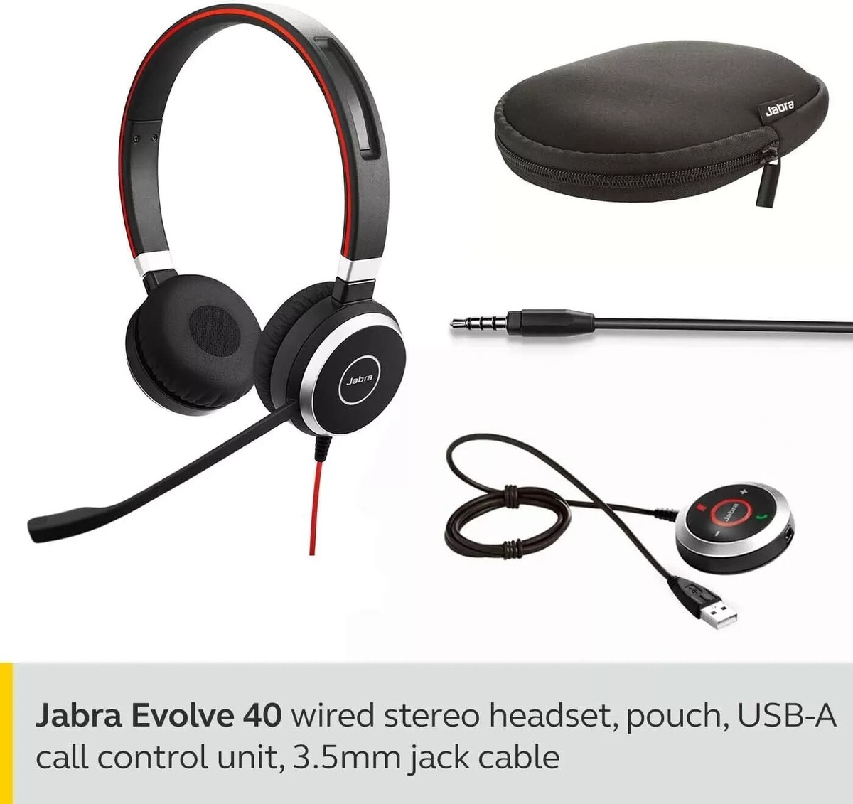 Mm Jack Jabra Evolve 40 Ps4 Jabra EVOLVE 40 UC Wired Over-the-head