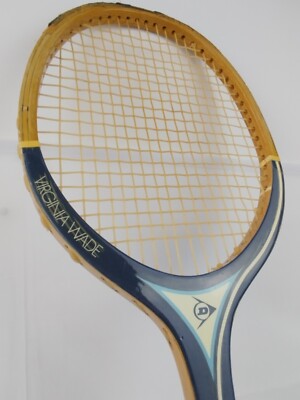Raquette De Tennis Vintage Dunlop Virginia Wade – Rare