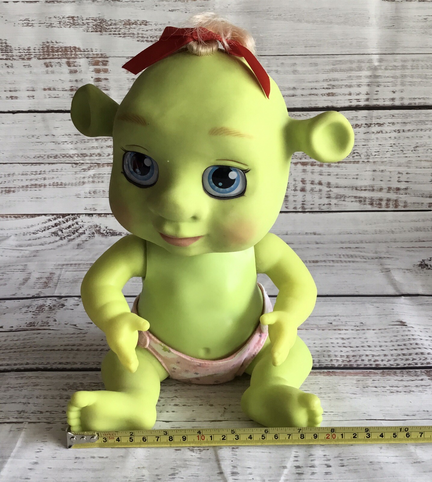 2007 Shrek The Third Babble Play Baby Girl Ogre Felicia 12" Talking Moving Doll