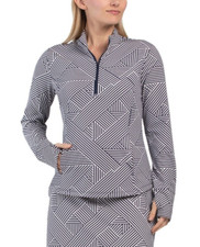 NWT Tommy Bahama Golf Tennis 1/4 Zip Jacket XS M L XL Navy/White Pockets K8