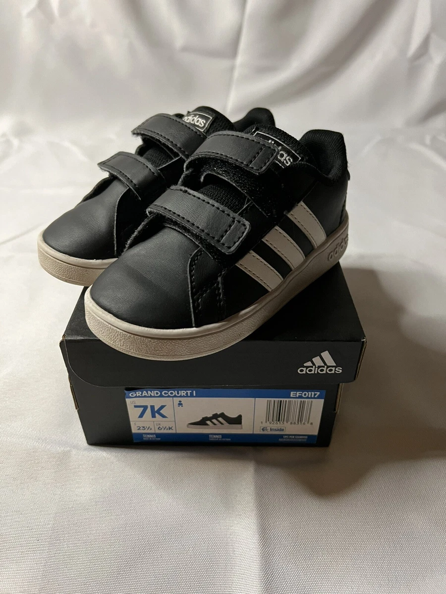 Adidas grand court toddler clearance black