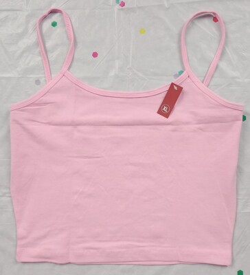 Damen Uni Stretchig Crop Top Damen Träger Camisole Bandeau Bralet Hohe Qualität