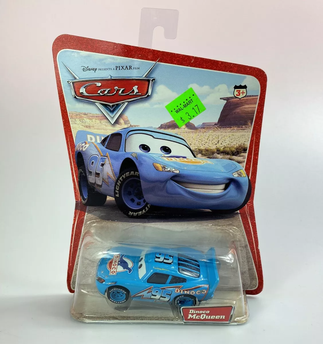 Mattel Disney Pixar Cars Dinoco Lightning McQueen Diecast Toys 1:55 Car  Loose