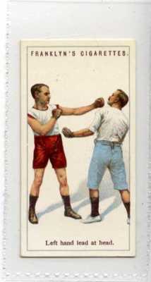 (Jd9525) FRANKLYN DAVEY, BOXEN, LINKE FÜHRUNG AM KOPF, 1924, #2