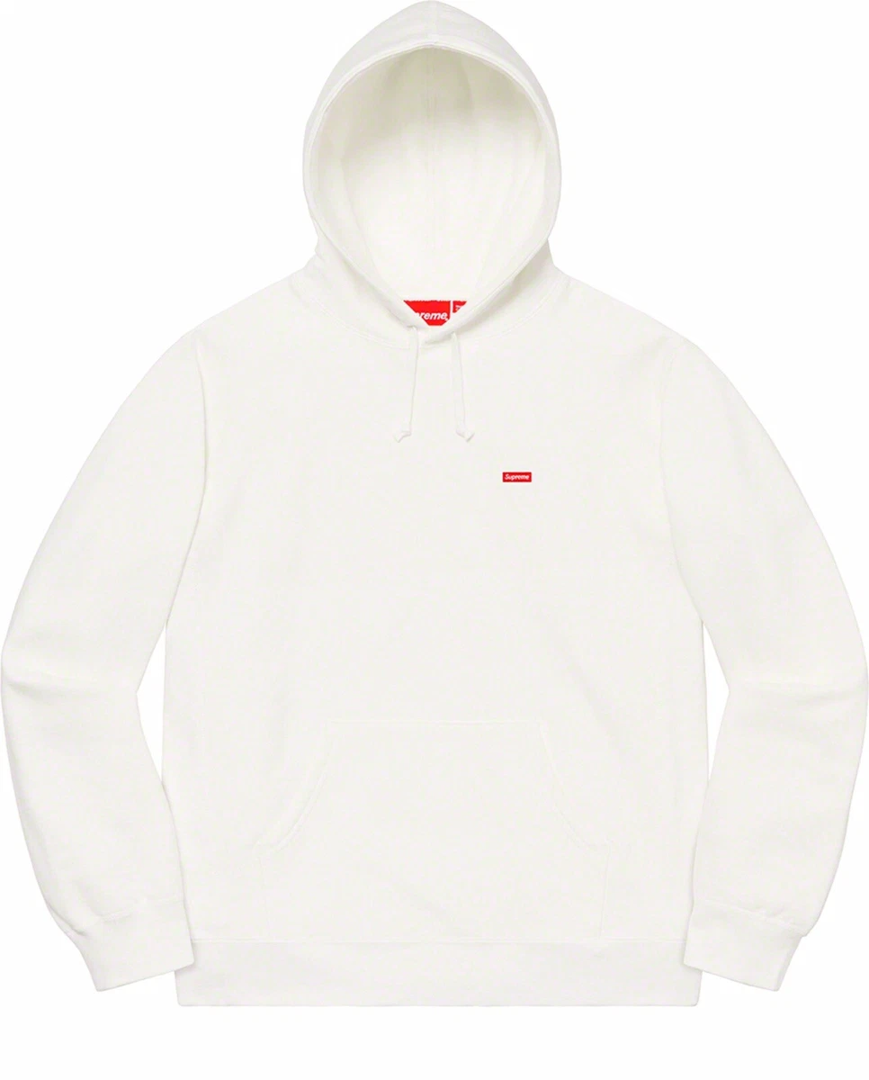 Supreme Small Box Logo Hooded Sweatshirt White Hoodie SIZE LARGE IN HAND | eBay