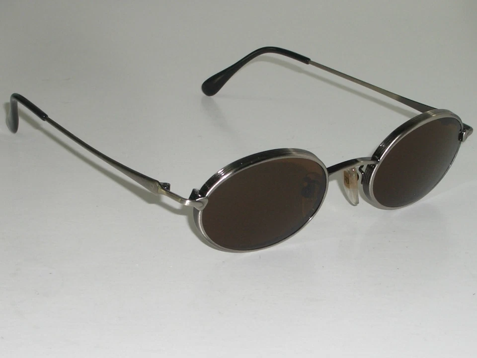 GAFAS DE SOL VUARNET PX FRANCE 019 48[] ELEGANTES MARRONES CRISTAL CEPILLADO GUNMETAL OVALADAS Foto 2 de 4