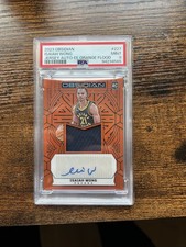2023-24 Obsidian Isaiah Wong Orange Flood Rookie Patch Auto 13/75 Indiana Pacer 