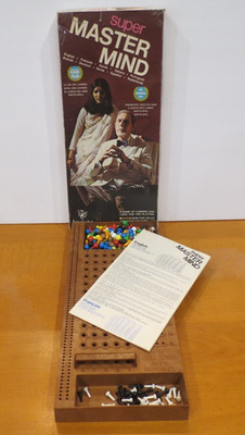 Vintage Super Mastermind Board Game by Invicta 1975 Retro Complete