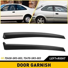 For Honda Civic 1992-1995 Coupe Hatchback Garnish Door Sash Pillar Plastic Cover