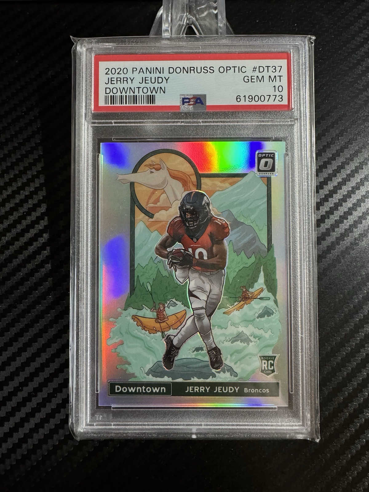 Jerry Jeudy 2020 Optic #DT-37 Downtown /(SSP) Price Guide Jerry Jeudy 2020 Optic #DT-37 Downtown /(SSP) Price Guide