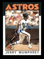 1986 Topps  282 Jerry Mumphrey  signed auto autograph  blue sharpie ASC BXCP58