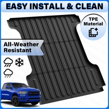 Tpe Rubber Truck Bed Mat For 2019-2026 26 Ram 1500 New Body 5.7ft Bed Liner Mat