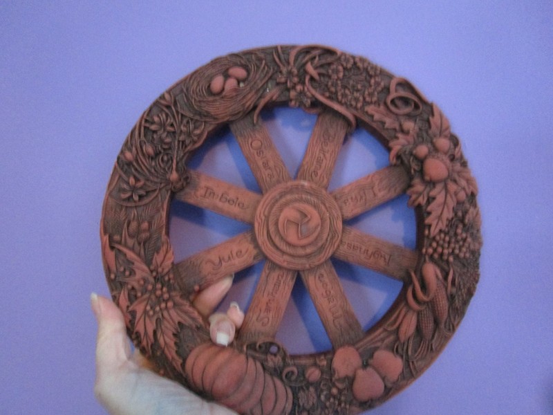 Wheel of the Year plaque, Pagan, Wiccan, Witch, New Age