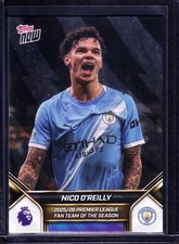 2025/26 Topps NOW Nico O’Reilly Premier League Fan Team Season Man City 