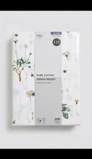 Image of 100% Pure Cotton Duvet Cover and 2 Pillow Cases Garden Floral Print Double Size
