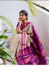 Silk Saree Indian New Designer Fancy Wedding Party Wear Bollywood Pakistani Sari