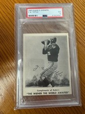 1963 Kahn's Wieners Y.A. Tittle NNO PSA 5 EX New York Giants *VERY RARE*