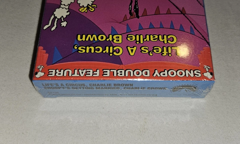 Double Feature Life's A Circus Charlie Brown Snoopy's Getting Married VHS Sealed - Image 3 of 4