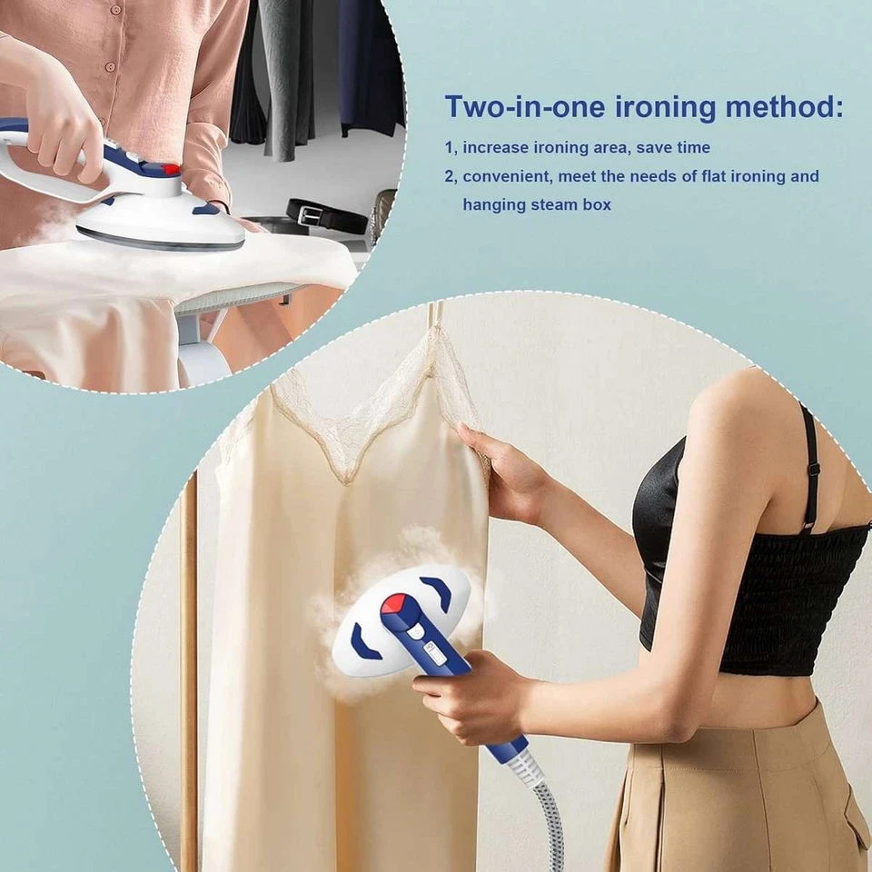 Dampfglätter Steamer 1600W Dampfbügelstation 1.1L Selbstreinigend Vertikal Bügel - Bild 4 von 4