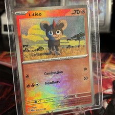 Pokémon Litleo Sv: Prismatic Evolutions 015/131 Master Ball Pattern Holo English