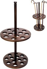 Walking Cane Holder Stand Wood Walking Stick Display Stand 12 Slot Cane Rack