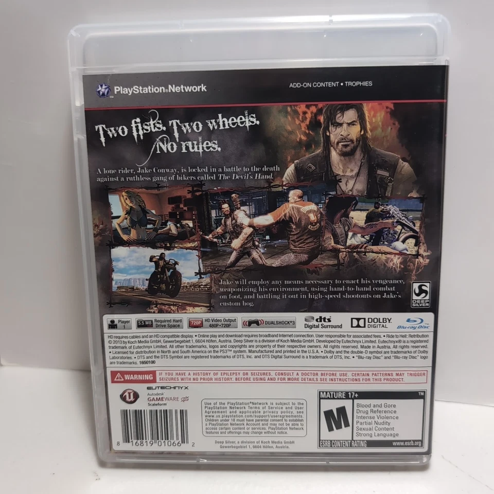 Ride to Hell Retribution And Uncharted 3 - Paquete Sony PlayStation 3 PS3 Foto 2 de 4