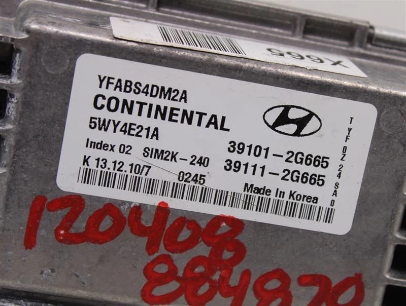 ORDENADOR ECU ECM HYUNDAI SONATA 2011 11 391112G665 884870 Foto 4 de 4