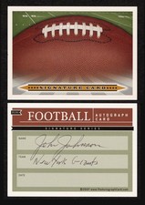 2007 NFL Signature Cards #FC01 John Johnson Autograph New York Giants 1948-2008