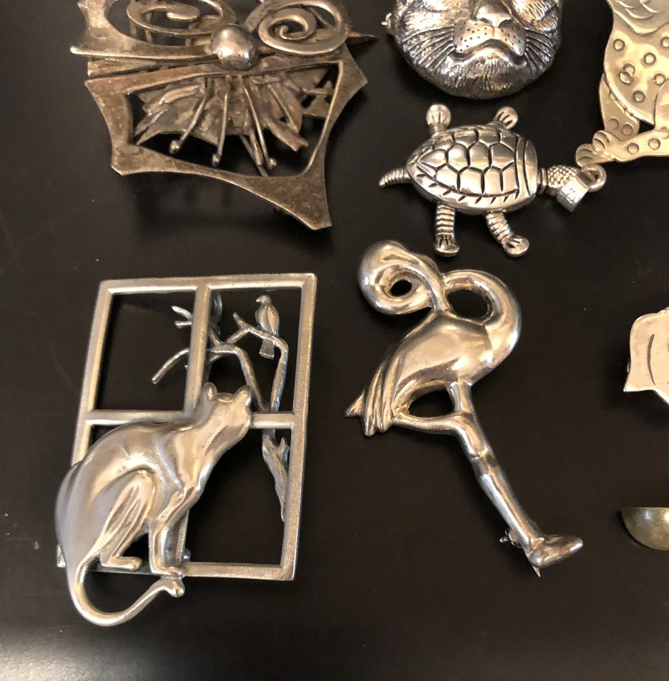 Lot Of Vintage Sterling 925 And More Figural’s (lot F4) - Image 2 of 4