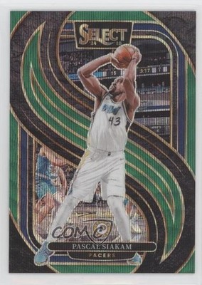 2024 Panini Select Premier Level Green Wave Prizm 42/50 Pascal Siakam #113 hs9